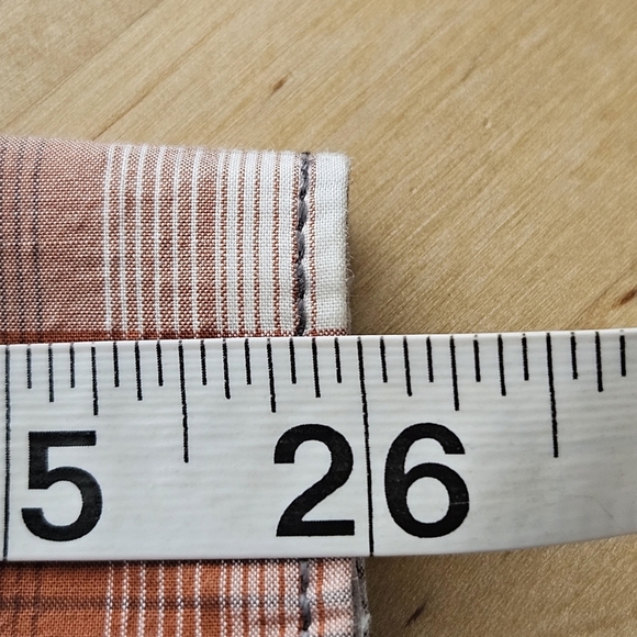 Vintage Tommy Bahama Jeans Long Sleeve Cotton Shirt Sz XL Orange Green Plaid - Picture 7 of 9